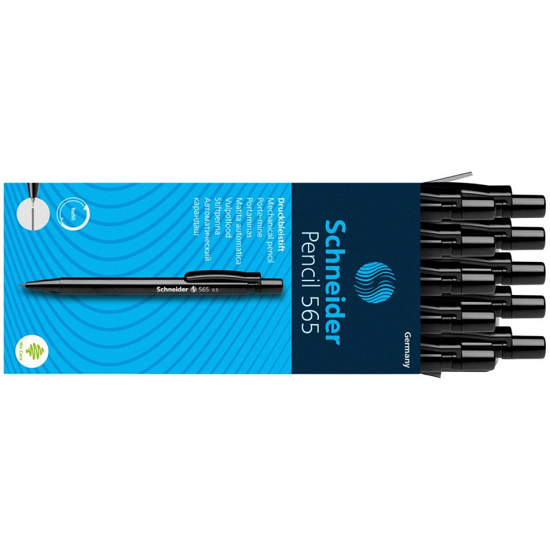 Ołówek automatyczny SCHNEIDER 565, 0,5mm, czarny