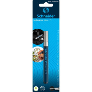 Marker olejowy SCHNEIDER Maxx 271, okrągły, 1-2mm, blister, srebrny