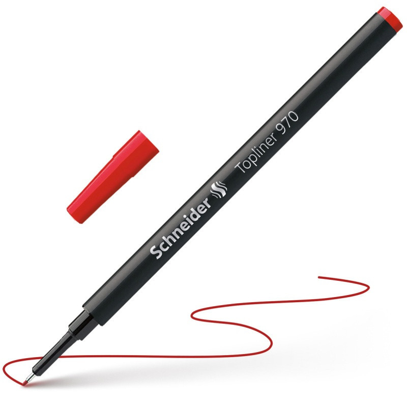 Wkład do cienkopisu SCHNEIDER Topliner 970, 0,4mm, czerwony