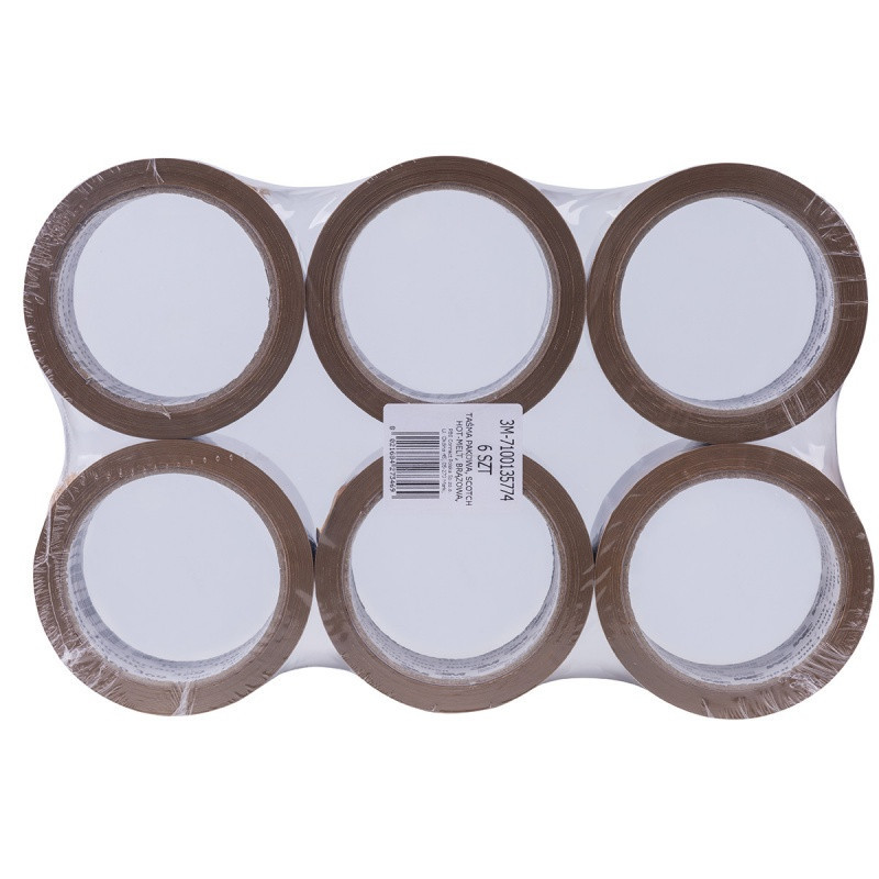 Taśma pakowa SCOTCH® Hot-melt (369), 48mm, 66m, brązowa