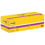 Karteczki samoprzylepne POST-IT Super Sticky, 76x76mm, 90 kart./bloczek, 12 + 12 bloczków GRATIS, kanarkowo żółte