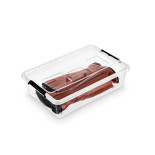 Pojemnik do przechowywania MOXOM, SimpleStore Bedroller, 29l, z klipsem, na kółkach, transparentny