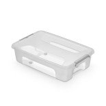 Pojemnik MOXOM PrimeStore Bedroller, z kółkami, 580x390x165mm, 25l, transparentny