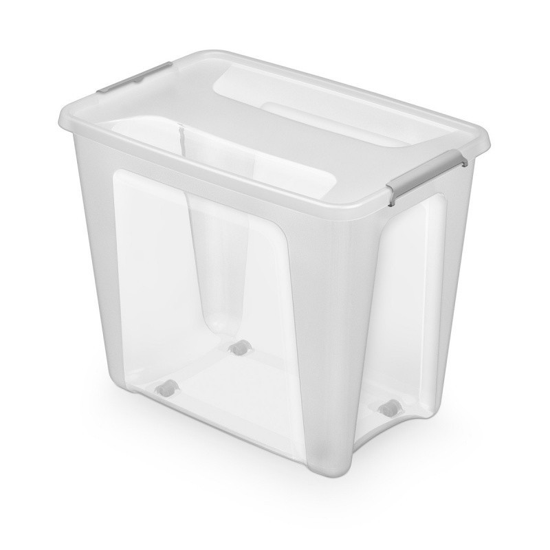 Pojemnik MOXOM PrimeStore, z kółkami, 800x600x490mm, 73l, transparentny