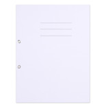 Skoroszyt OFFICE PRODUCTS Budget, karton, oczkowy, nadruk, 1/1, A4, 250gsm, biały