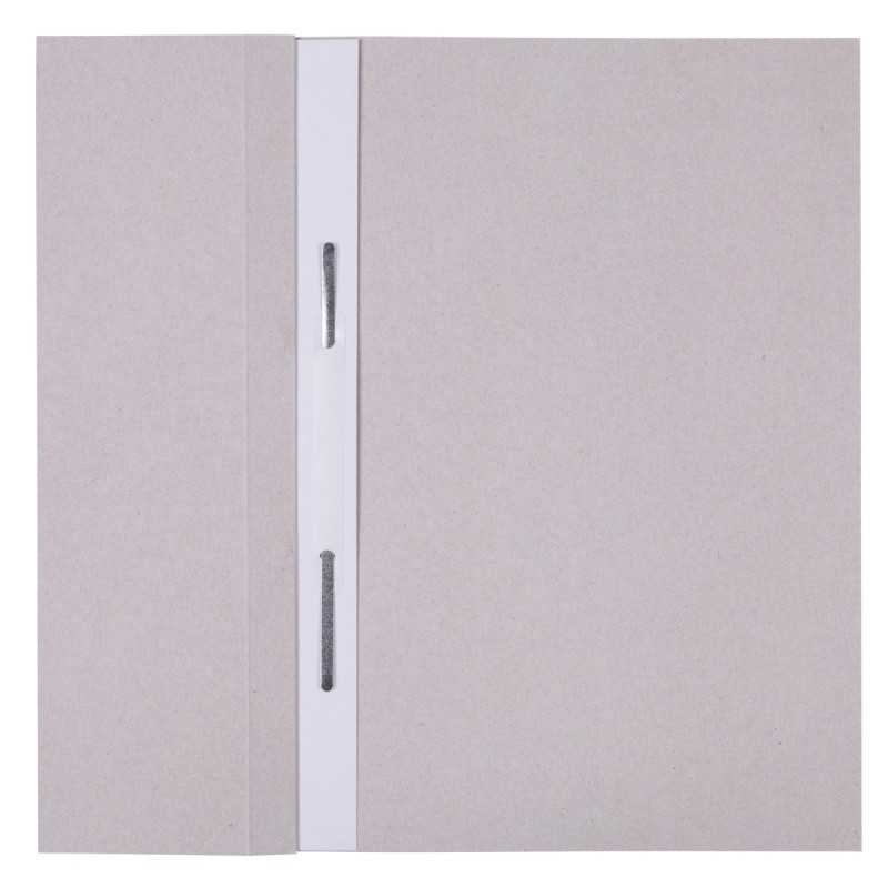 Skoroszyt OFFICE PRODUCTS Budget, karton, oczkowy, nadruk, 1/2, A4, 250gsm, biały