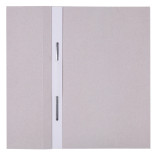 Skoroszyt OFFICE PRODUCTS Budget, karton, oczkowy, nadruk, 1/2, A4, 250gsm, biały