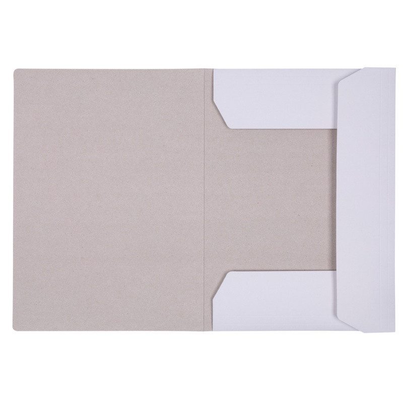 Teczka z gumką OFFICE PRODUCTS Premium, karton, A4, 350gsm, 3-skrz., biała