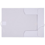 Teczka wiązana OFFICE PRODUCTS Budget Pro, karton, biała wewn., A4, 250gsm, 3-skrz., biała