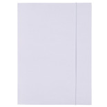 Teczka z gumką OFFICE PRODUCTS Budget Pro, karton, biała wewn., A4, 250gsm, 3-skrz., biała