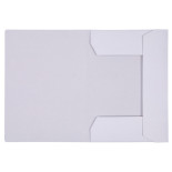 Teczka z gumką OFFICE PRODUCTS Budget Pro, karton, biała wewn., A4, 250gsm, 3-skrz., biała