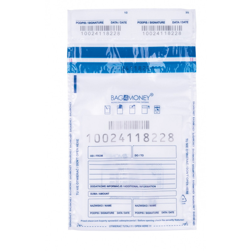 Koperta bezpieczna OFFICE PRODUCTS, M5, 150x220mm, 50szt., transparentna