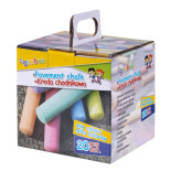 Kreda chodnikowa GIMBOO, XXL, w kartonowym pudełku, 20 szt., mix kolorów