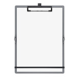 Clipboard składany SAX, PP, A5/A4, z met. klipsem, z gumką i uchwytem na długopis, szary