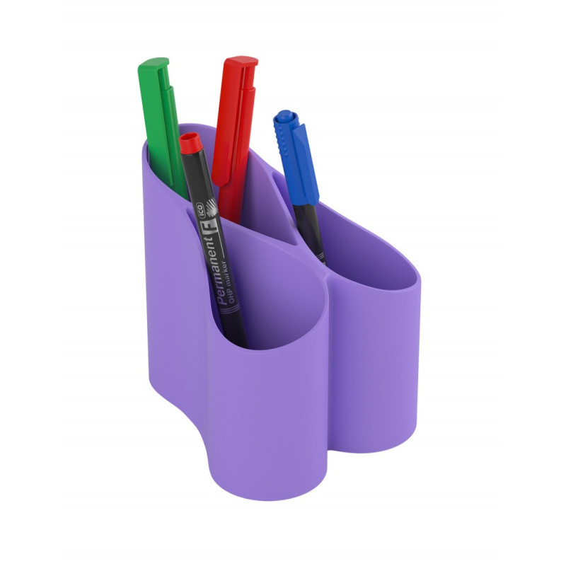 Przybornik na biurko ICO Lux, pastelowy fioletowy