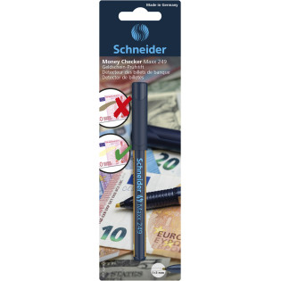 Marker tester do banknotów SCHNEIDER Maxx 249, ścięty, 1-3mm, blister, transparentny