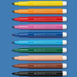 Flamastry akwarelowe CARAN D'ACHE Swisscolor Maxi, 10 szt., mix kolorów