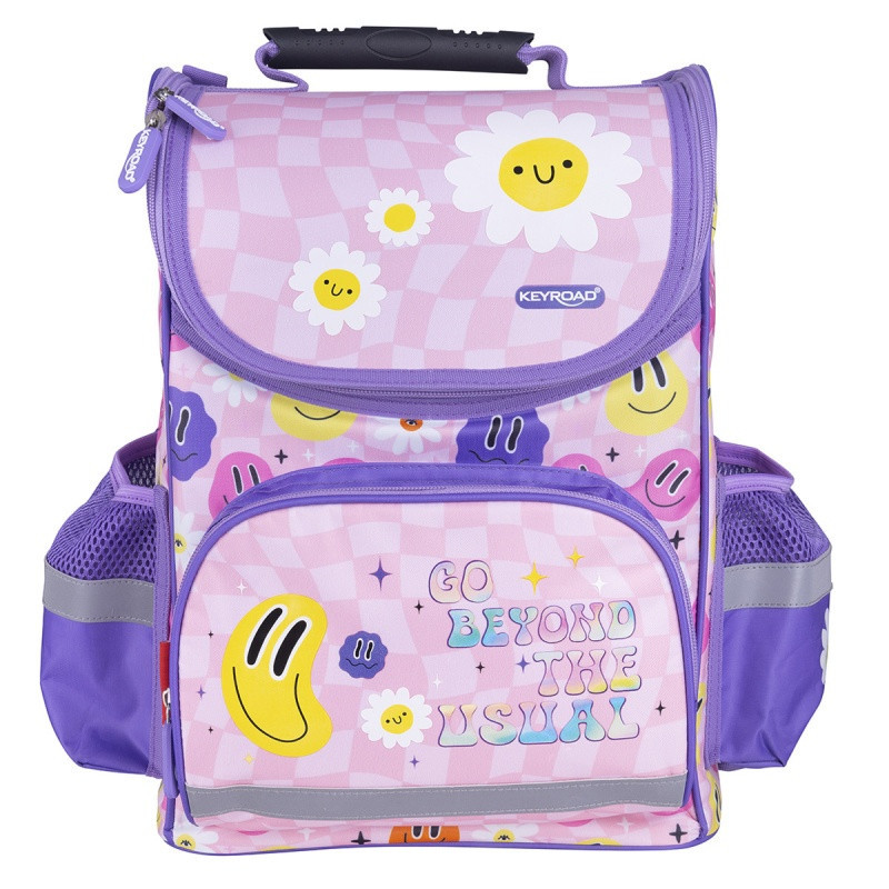 Tornister szkolny KEYROAD Premium, 38x28x18 cm, 19l, Smile