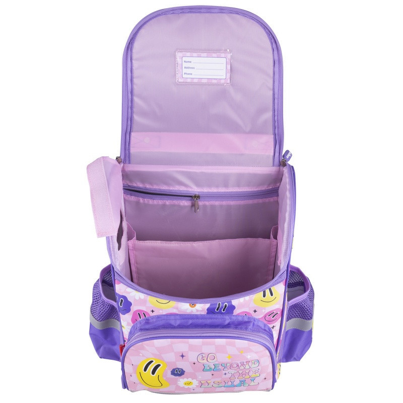 Tornister szkolny KEYROAD Premium, 38x28x18 cm, 19l, Smile