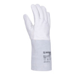 Rękawice spawalnicze DONAU SAFETY DS-WELTIG, TIG, skóra kozia, rozm. 10/XL, biało-szare