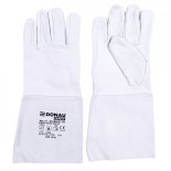 Rękawice spawalnicze DONAU SAFETY DS-WELTIG, TIG, skóra kozia, rozm. 10/XL, biało-szare