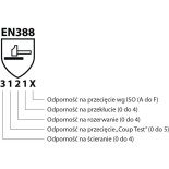 Rękawice spawalnicze DONAU SAFETY DS-WELTIG, TIG, skóra kozia, rozm. 11/XXL, biało-szare