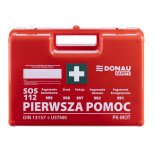 Apteczka DONAU SAFETY, plastikowa, K-15.2 +A, pomarańczowa