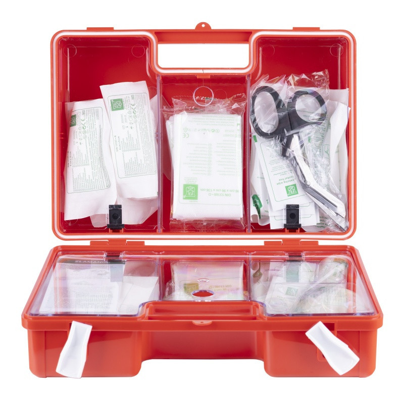 Apteczka DONAU SAFETY, plastikowa, K-15.2 +A, pomarańczowa