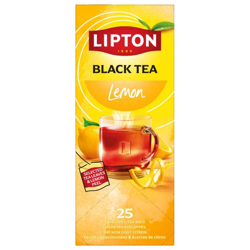 Herbata LIPTON Feel Good Selection, Refresh, cytryna, 25 kopert