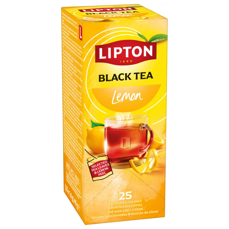 Herbata LIPTON Feel Good Selection, Refresh, cytryna, 25 kopert