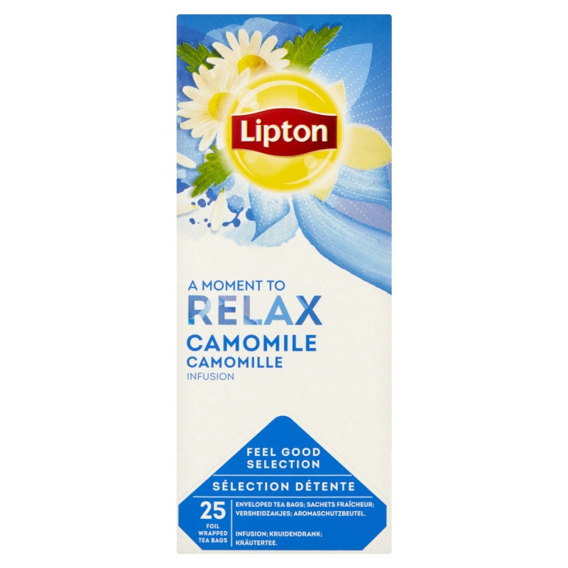 Herbata LIPTON Feel Good Selection, Relax, rumianek, 25 kopert