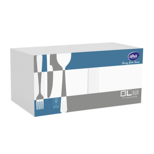 Serwetki AFH AHA, 1-warstwowe, składanie 1/4, 33x33cm, 500 szt., białe