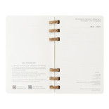 Kalendarz akademicki na spirali MOLESKINE lipiec 2024 - czerwiec 2025, L, miękka oprawa, 15x21cm, czarny