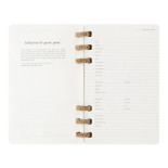 Kalendarz akademicki na spirali MOLESKINE lipiec 2024 - czerwiec 2025, L, miękka oprawa, 15x21cm, czarny