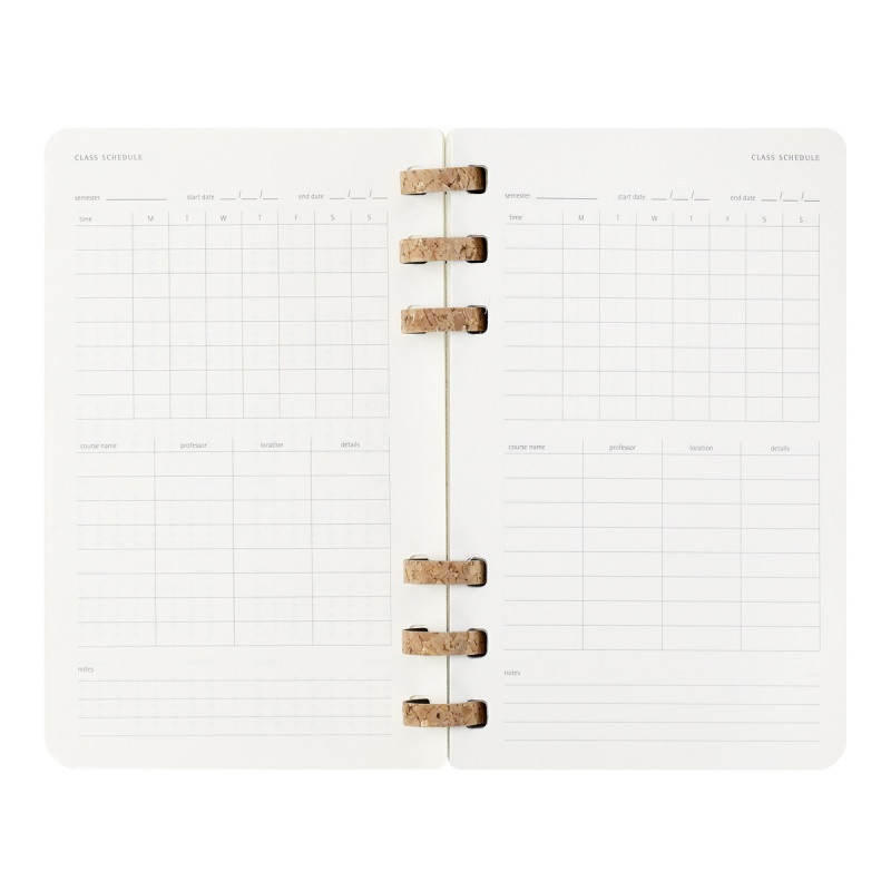 Kalendarz akademicki na spirali MOLESKINE lipiec 2024 - czerwiec 2025, L, miękka oprawa, 15x21cm, czarny