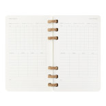 Kalendarz akademicki na spirali MOLESKINE lipiec 2024 - czerwiec 2025, L, miękka oprawa, 15x21cm, czarny