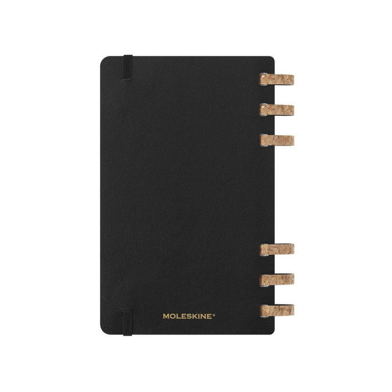 Kalendarz akademicki na spirali MOLESKINE lipiec 2024 - czerwiec 2025, L, miękka oprawa, 15x21cm, czarny