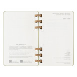 Kalendarz akademicki na spirali MOLESKINE lipiec 2024 - czerwiec 2025, L, twarda oprawa, 15x21cm, crush kiwi