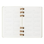 Kalendarz akademicki na spirali MOLESKINE lipiec 2024 - czerwiec 2025, L, twarda oprawa, 15x21cm, crush kiwi