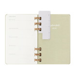 Kalendarz akademicki na spirali MOLESKINE lipiec 2024 - czerwiec 2025, L, twarda oprawa, 15x21cm, crush kiwi