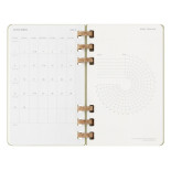 Kalendarz akademicki na spirali MOLESKINE lipiec 2024 - czerwiec 2025, L, twarda oprawa, 15x21cm, crush kiwi