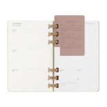 Kalendarz akademicki na spirali MOLESKINE lipiec 2024 - czerwiec 2025, L, twarda oprawa, 15x21cm, crush kiwi