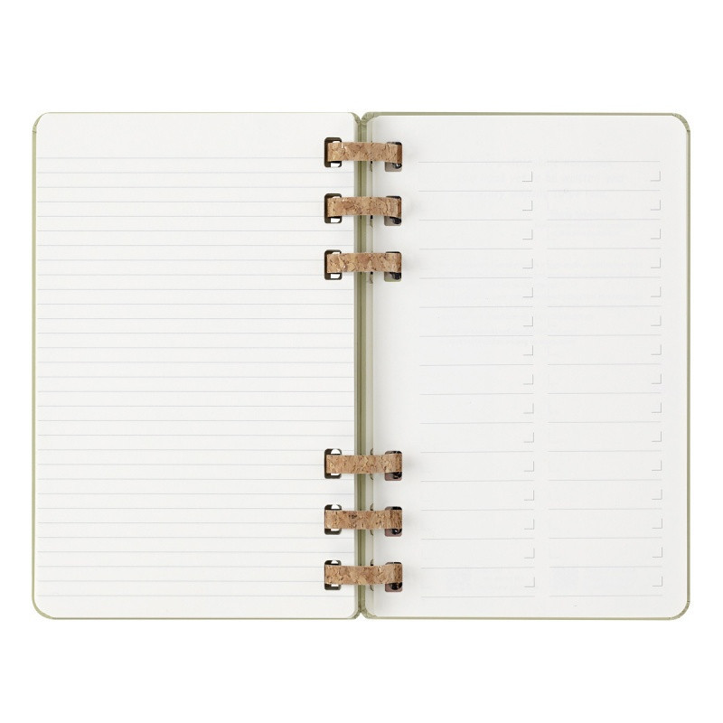 Kalendarz akademicki na spirali MOLESKINE lipiec 2024 - czerwiec 2025, L, twarda oprawa, 15x21cm, crush kiwi