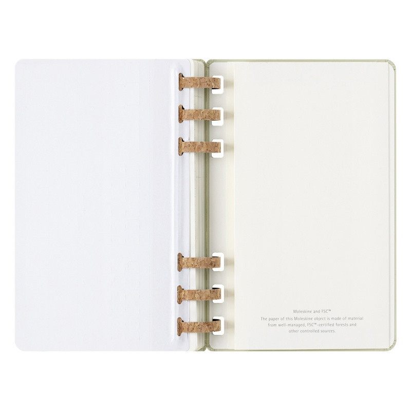 Kalendarz akademicki na spirali MOLESKINE lipiec 2024 - czerwiec 2025, L, twarda oprawa, 15x21cm, crush kiwi