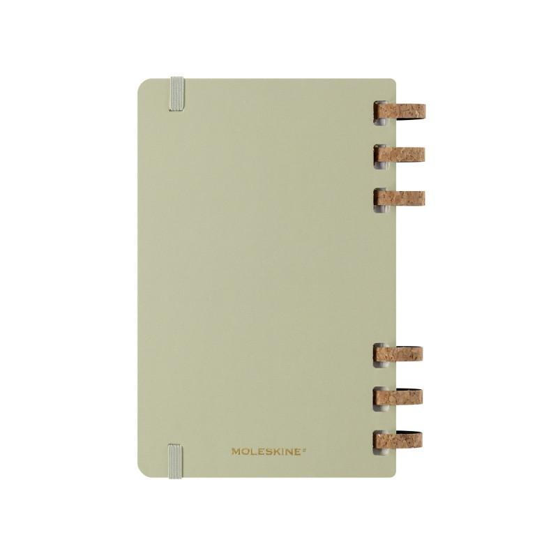 Kalendarz akademicki na spirali MOLESKINE lipiec 2024 - czerwiec 2025, L, twarda oprawa, 15x21cm, crush kiwi