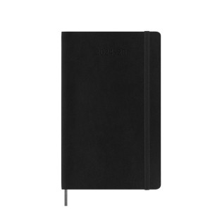 Kalendarz dzienny MOLESKINE 2024/25, 18M, L, miękka oprawa, 13x21cm, czarny