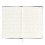Kalendarz dzienny MOLESKINE 2024/25, 18M, L, twarda oprawa, 13x21cm, czarny