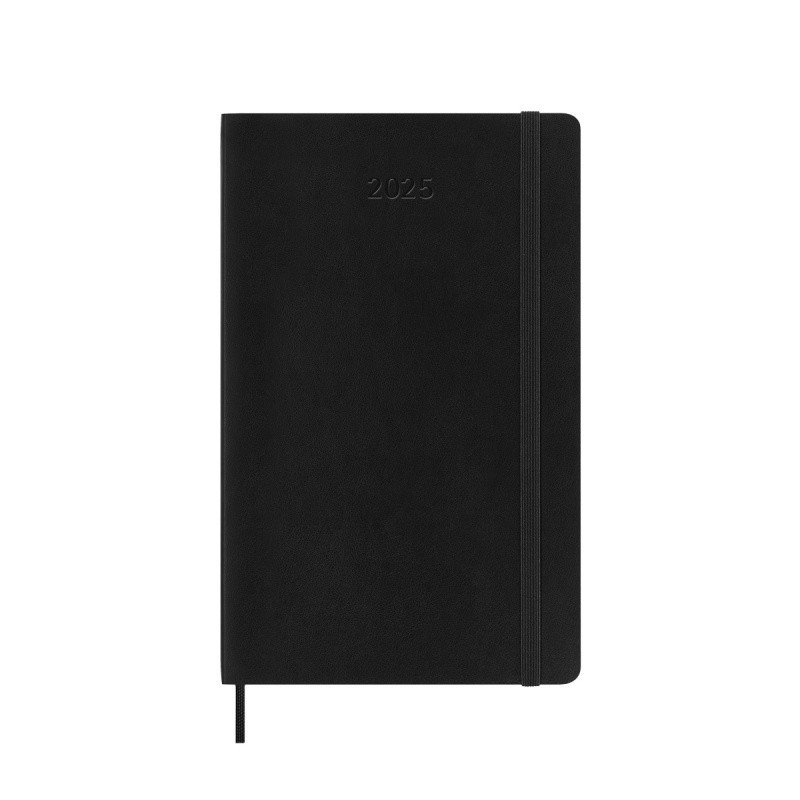 Kalendarz dzienny MOLESKINE 2025, 12M, L, miękka oprawa, 13x21cm, czarny