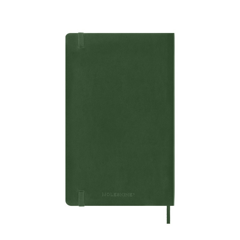 Kalendarz dzienny MOLESKINE 2025, 12M, L, miękka oprawa, 13x21cm, myrtle green