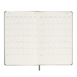 Kalendarz dzienny MOLESKINE 2025, 12M, L, twarda oprawa, 13x21cm, myrtle green